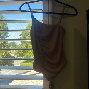 Asymmetrical bodysuit- lovers and friends